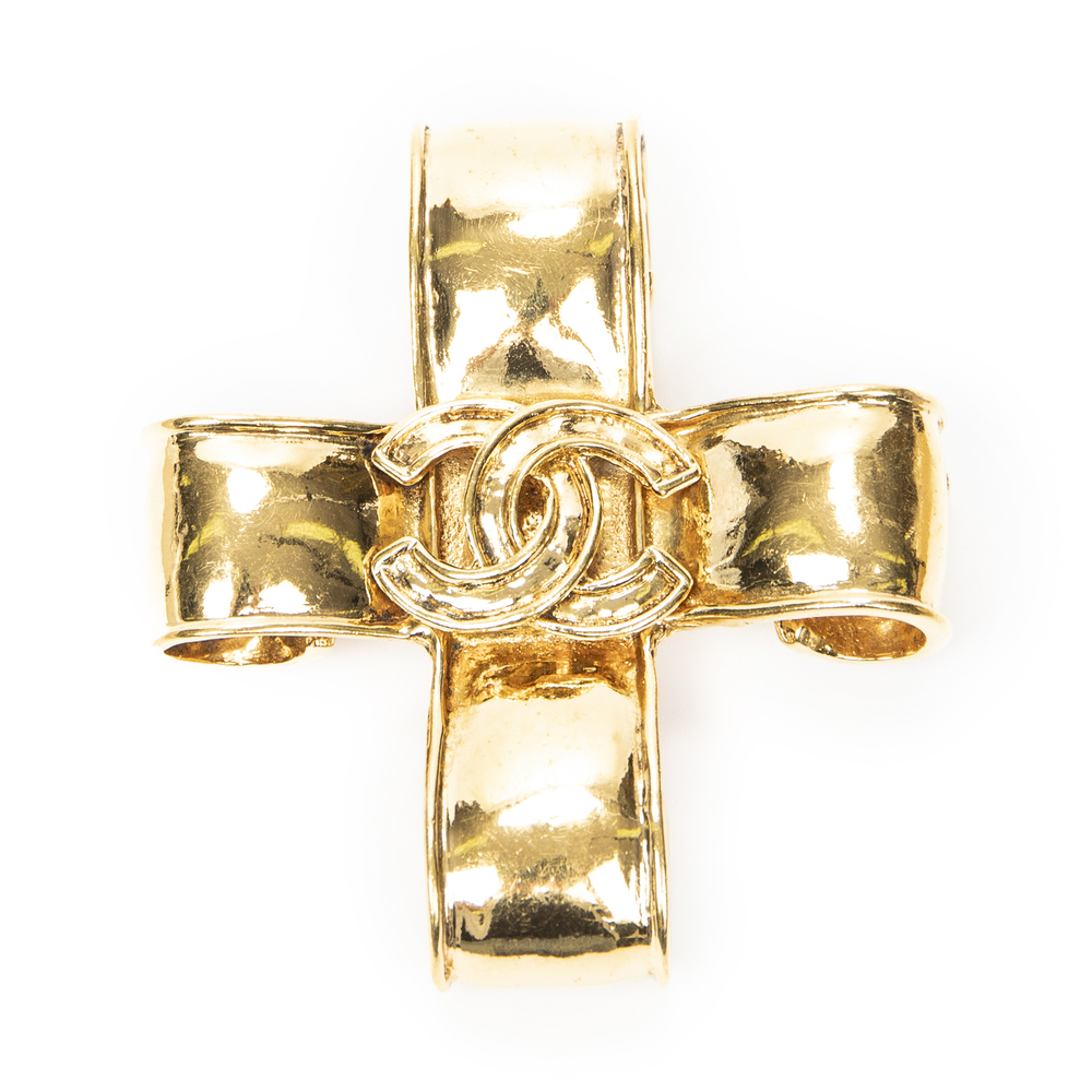 Chanel CC Cross Brooch